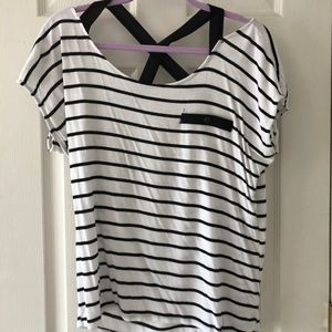 Boutique Striped Cross-Back Shirt